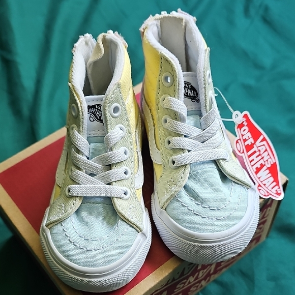 VANS Sk8-Hi Zip MTE-1 Shoe Sneakers Baby Infant Toddler Size 4.5C Pastel Block - Picture 2 of 5